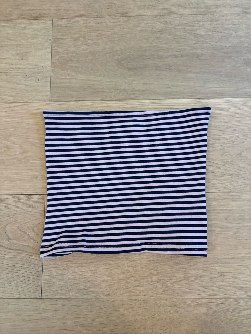 Edikted Black and Pink Striped Mini Skirt